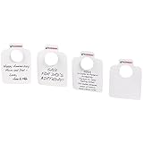 Wine Enthusiast 100 Count Oversized Reusable Wine Bottle Tags