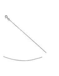 14k Solid White Gold Box Link Chain 16" 0.6mm Necklace