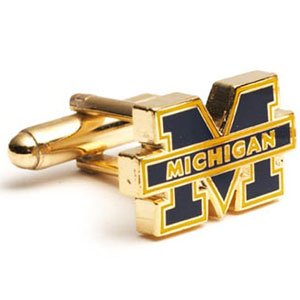 Michigan Wolverines NCAA Logo d Executive Cufflinks w/ Jewelry Box by Cuff Links