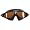 amber Lens, Black Frame