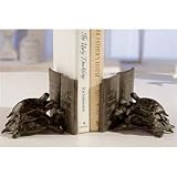 Reading Turtle Bookends Cast Iron with a Verdi Gris Finish