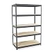 Edsal CR4818HP 48 by 18 by 72-Inch Industrial Steel Shelving with 5 Shelves, Gray