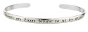 Sterling Silver "Friends Are Kisses Blown To Us By Angels" Cuff Bracelet