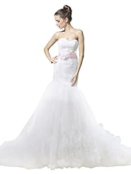 Mermaid Tiered Ruched Tulle  Dress