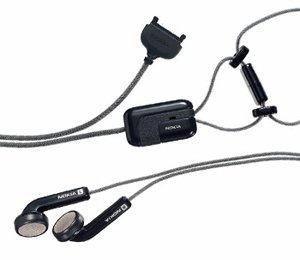 Nokia HS-3BK Fashion Stereo Headset - Black OEM Original Handsfree Headset with On Off switch for Nokia E60 / E61 / E62 / E70 / N70 / N71 / N80 / N90 / 3230 / 3250 / 5140 / 5140i / 6020 / 6021 / 6070 / 6101 / 6102 / 6102i / 6103 / 6125 / 6136 / 6155i / 6170 / 6230 / 6230i / 6233 / 6235 / 6235i / 6236 / 6236i / 6255 / 6255i / 6256 / 6256i / 6260 / 6265i / 6270 / 6280 / 6282 / 6681 / 6682 / 6810 / 7260 / 7270 / 7360 / 7370 / 7710 / 9300 / 9300i / 9500