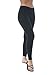 Khanomak Women's Basic Solid Fitted Cotton Capri Cropped Mid Rise Leggings Pants