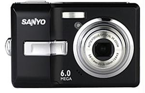 Sanyo Xacti VPC-S650 - Digital camera - compact - 6.0 Mpix - optical zoom: 3 x - supported memory: MMC, SD, SDHC