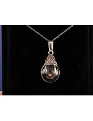 14k white gold Mustard Seed Necklace Christian Faith