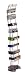 Atlantic 92835378 Wave 108 CD/72 DVD/BluRay/Games Wire Multimedia Tower Black Steel w...