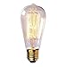 60 Watt Marconi Squirrel Cage Filament Bulb - 1910 Edison Style - 6 Pack