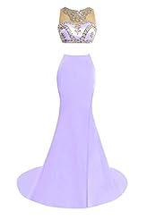 Sexy Mermaid Lace Beaded Satin/Tulle Evening Dress/Prom Dress/Wedding Dress 