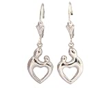 Mother and Child Sterling Silver Lever Back Earrings, a Janel Russel Design