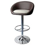 Produkt-Bild: Barhocker h&ouml;henverstellbar "Ischgl" in Cr&egrave;me / Braun