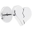 16 Gauge Stainless Steel Broken Heart Labret Monroe Tragus