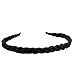 Polytree Women's Rhinestone Beaded Crystal Headband Hair Band (Black)