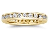 0.5CT Diamond Eternity Ring in 18k Yellow Gold
