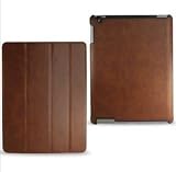 Ipad 2 Reiko coffe brown Color Leather Protector Case
