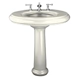 Bathroom Sink Pedestal by Kohler - K-2002-10 in Biscuit