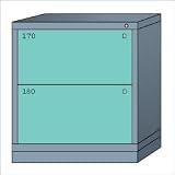 Lyon Workspace Products 25 Bench High Standard Cabinet with 7 Drawers: 30' W x 28 1/4' D x 33 1/4' H