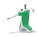 VistaLab 1257-0050 Ovation Fixed Volume Two Stroke BioNatural Pipette, 50 microliter Volume, +/-0.8% Accuracy, Green