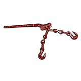 Lever Chain Load Binder with Grab Hooks (4-pack) 5/16" X 3/8"