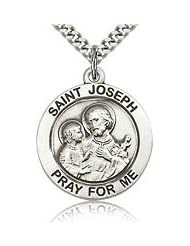 Sterling Silver St. Joseph Medal