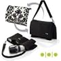 Shootsac Deluxe Shooters Kit, Basic Black Neoprene Lens Bag plus interchangeable Baroque Cover