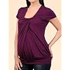 A Pea in the Pod: Short Sleeve Square Neck Banded Bottom Maternity T Shirt