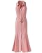 Snap-front belted dress