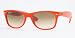 Ray Ban RB 2132 NEW WAYFARER Sunglasses - Select Color (757/51 Orange-Brown / Blue Gradient - 52mm