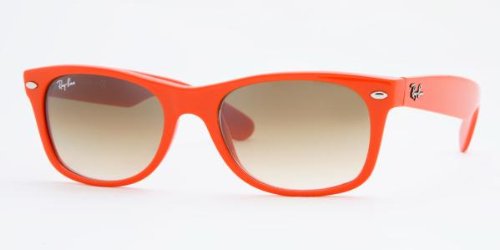 Ray Ban RB 2132 l New Wayfarer Orange l Faded Brown-52