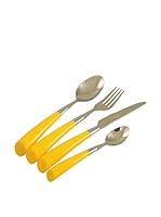 Galileo Cubertería 24 Piezas Mambo Amarillo