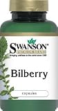 Bilberry Fruit 470 mg 100 Caps by Swanson Premium