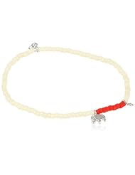 Shy by Sydney Evan Elephant Diamond Bezel Vanilla Beads Charm Bracelet, 6"