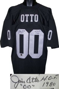 Jim Otto Signed Oakland Raiders Jersey - HOF 80