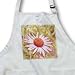 Vintage Echinacea Flower Beauty Flower - BLACK Full Length Apron With Pockets 22w X 30l