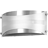 Linea di Liara Acciaio Wall Sconce One-Light Lamp Brushed Nickel with White Diffuser LL-SC6-BN