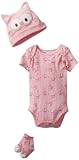 Vitamins Baby Baby-Girls Newborn 3 Piece Owl Gift Set
