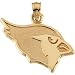 14k Yellow Gold Arizona Cardinals Pendant 15x25mm
