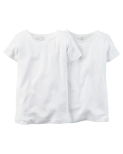 Carter's Girls' 2-Pack Cotton Short-sleeve Undershirt
