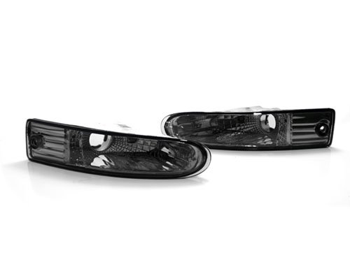 00-02 Mitsubishi Eclipse Front Bumper Turn Signal Lights - Crystal Clear (2000 2001 2002)