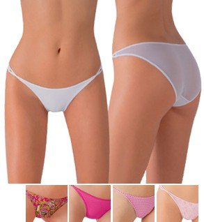 see thru underwear-Soft Mesh Bikini, StrwbryHoundstooth S Images