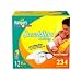 Pampers Swaddlers Diapers, Size 1-2 (up to 15 Lbs), Economy Plus Pack, 234 Swaddlers