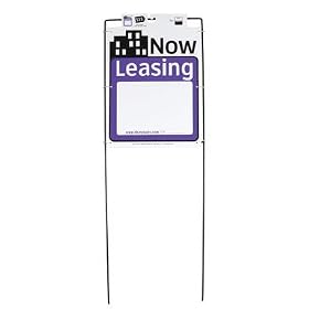 3 each: Hy-Ko Now Leasing Sign With Frame (SSP-403)