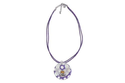 LSU Tigers Capiz Double Shell Cord Necklace