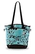 Sling Tote Diaper Bag - Botanical Azure