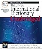 Webster s Third New International Dictionary, Unabridged (CD-ROM 3.0 version)