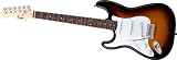 Squier by Fender Stratocaster Left-Handed Electric Guitar, Brown Sunburst Rosewood Fretboard