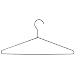 Ex-Cell Kaiser 55-002 A Open Loop Hanger, Chrome Plated, 17" Width x 8-1/2" Height  (Pack of 12)