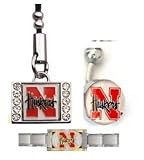 Nebraska Cornhuskers ProStarter Bracelet/Belly Ring/ Cell Phone Charm Package